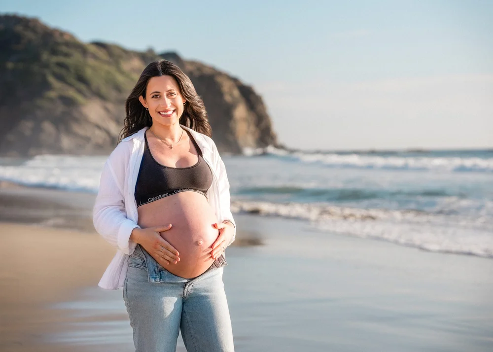 Saltarelli maternity session at Strands Beach