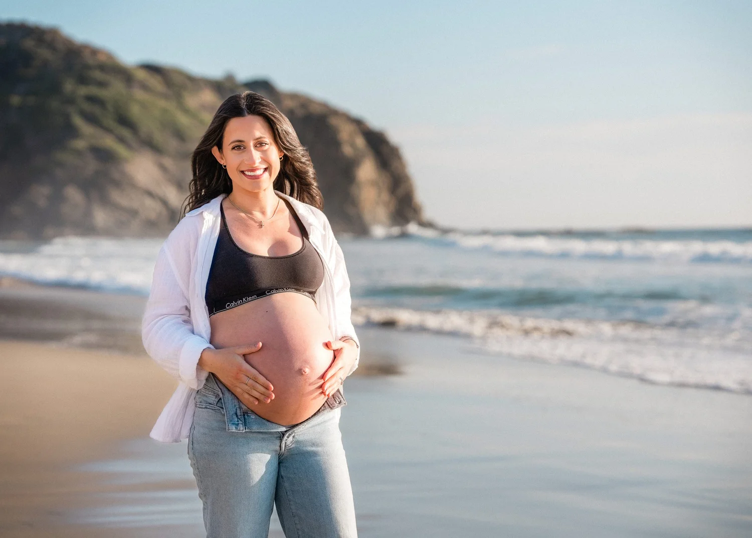 Saltarelli maternity session at Strands Beach