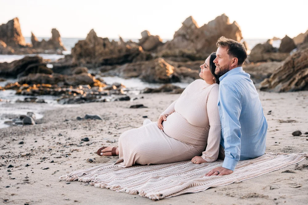 Benjamin maternity session at Little Corona del Mar