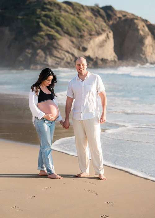 Saltarelli maternity session at Strands Beach