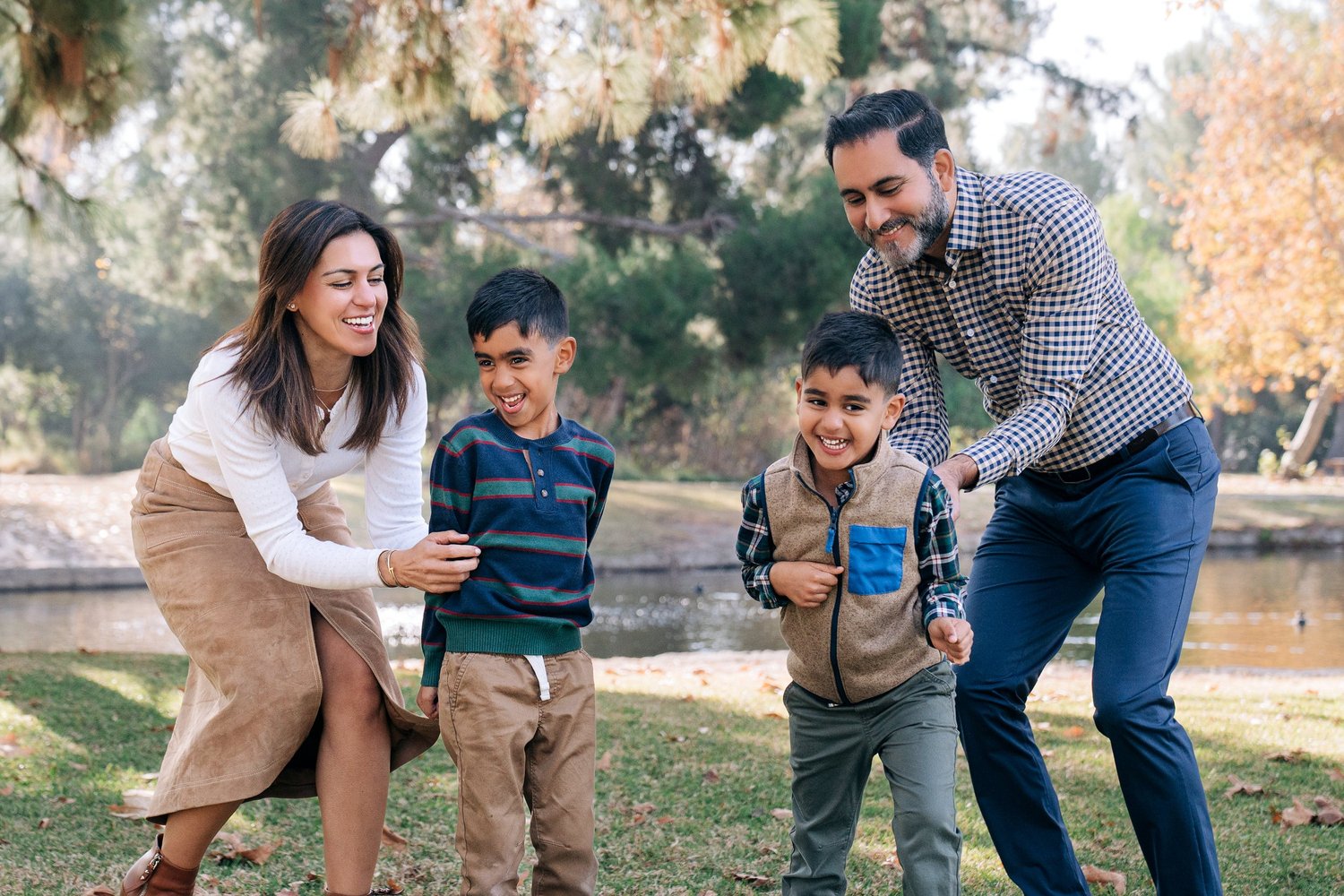 TODO ALT - The Sondhi family at Yorba Regional Park in Anaheim