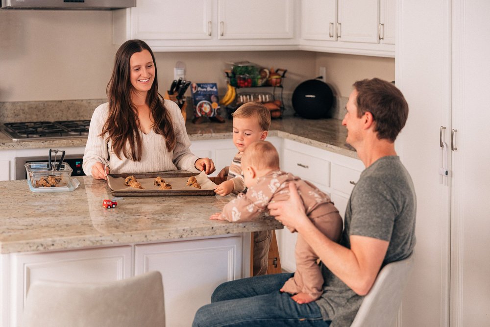 Kids being themselves during a two hour family session