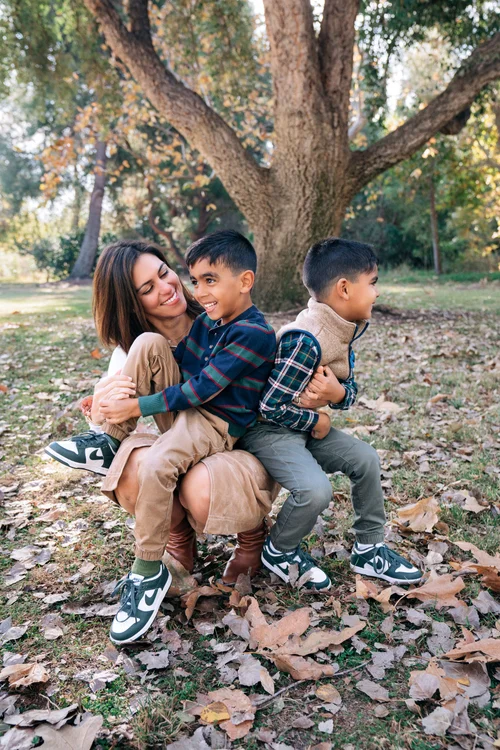 One of the Sondhi boys mid-play at Yorba Regional Park