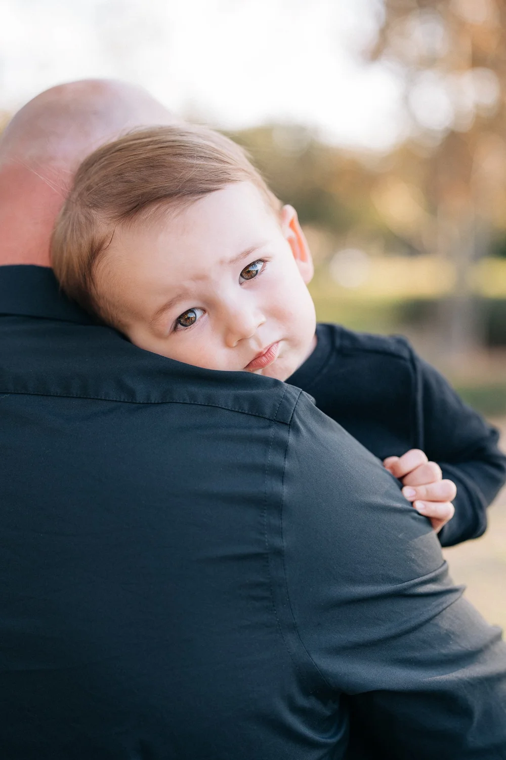 A candid frame from a mini session in Orange County