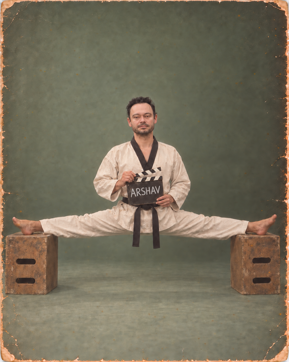 Portrait de Arthur, studio vintage