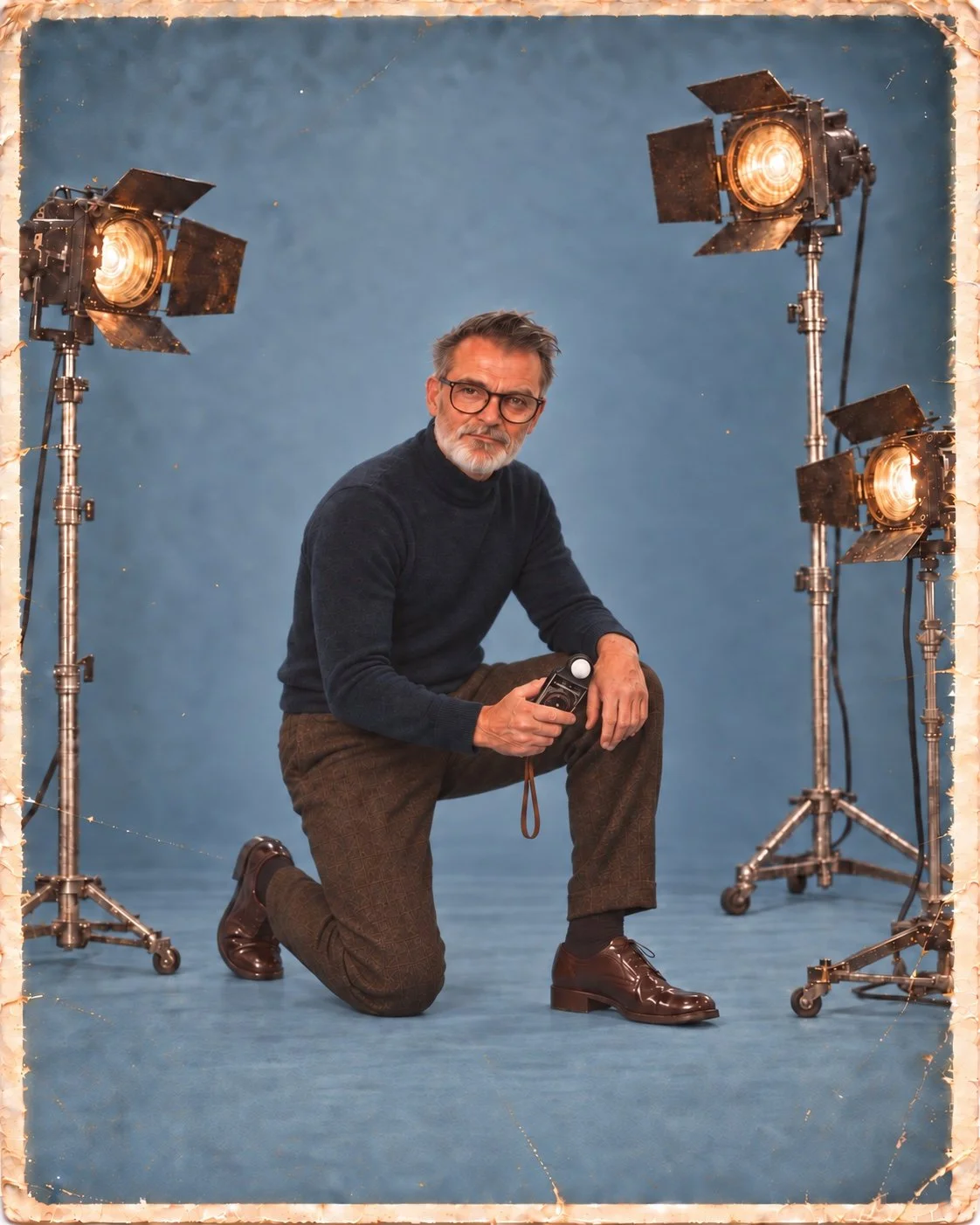 Portrait de Axel, studio vintage
