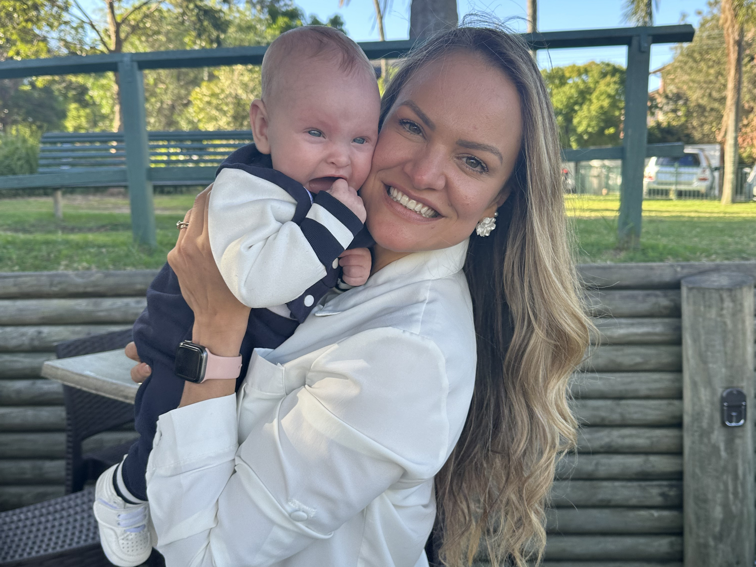 Fern with her son