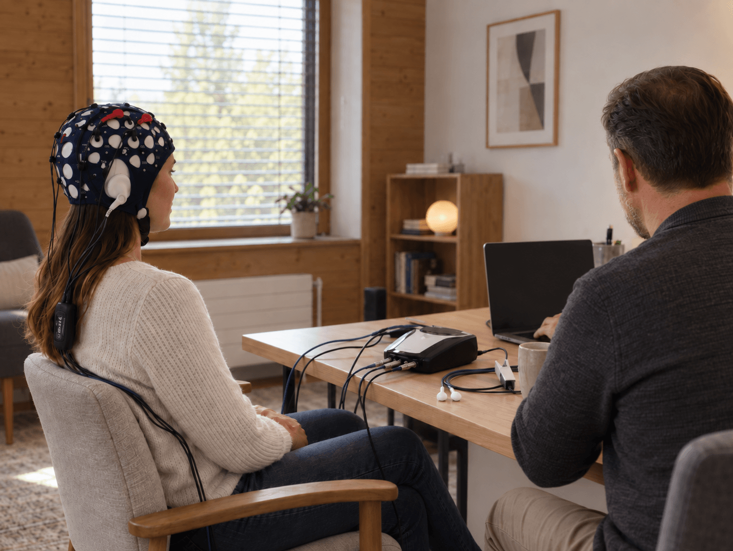 Équipement d’enregistrement EEG au cabinet de Sion