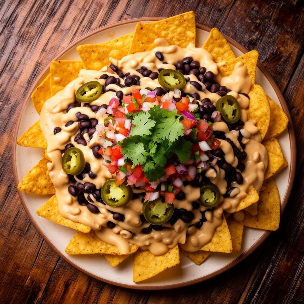 Cashew Queso Nachos