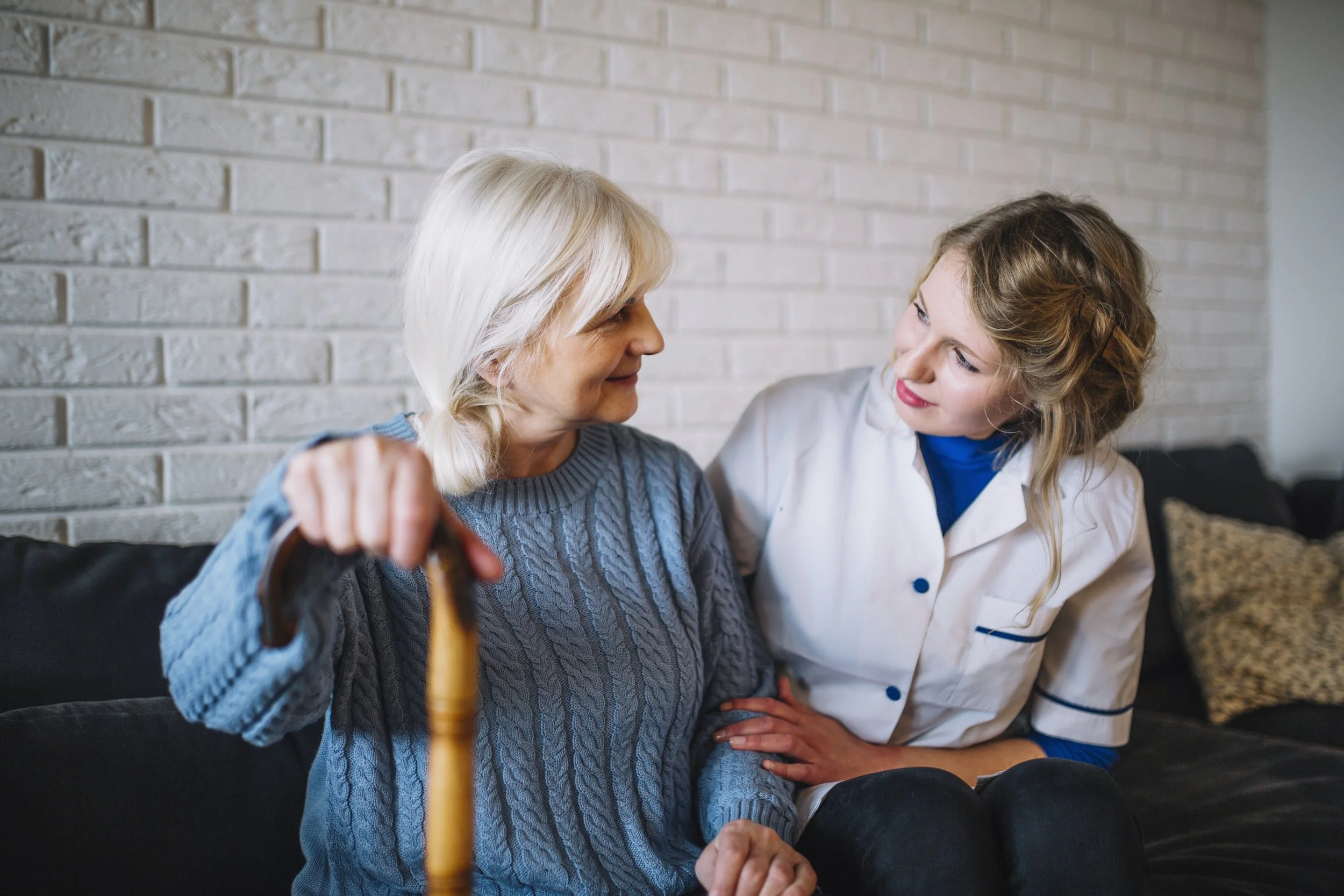 Care navigator supporting a family member