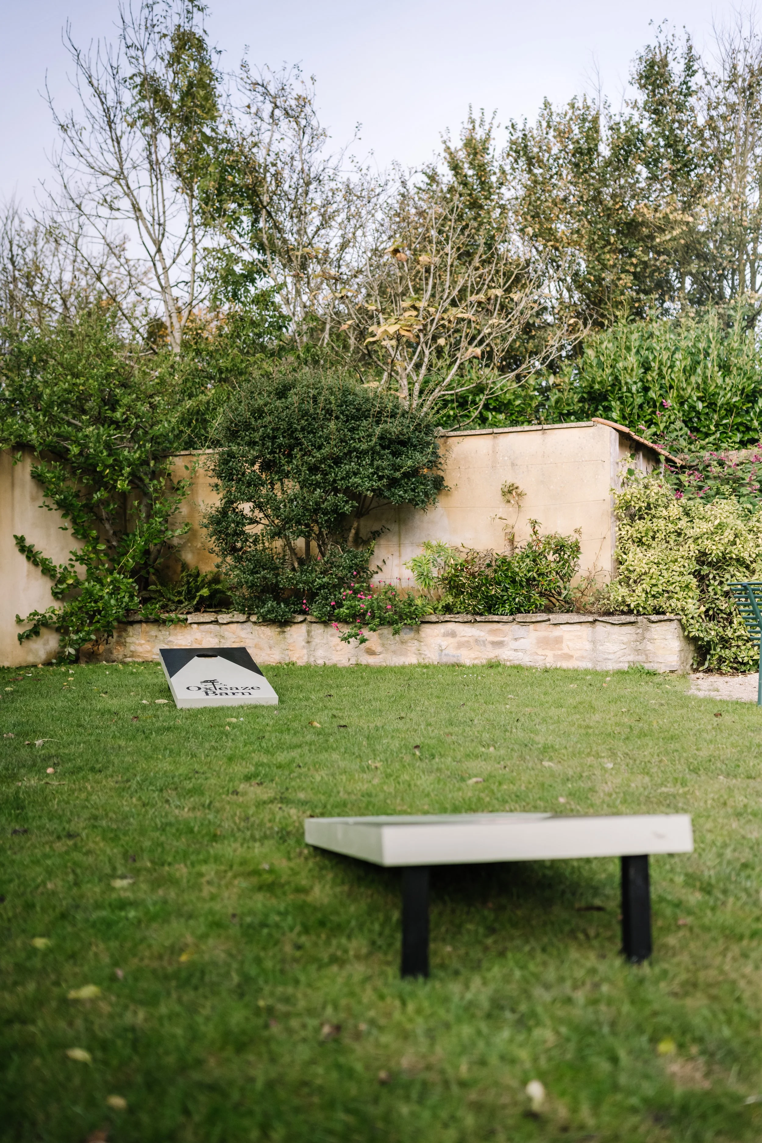 Croquet on the lawn at Oxleaze