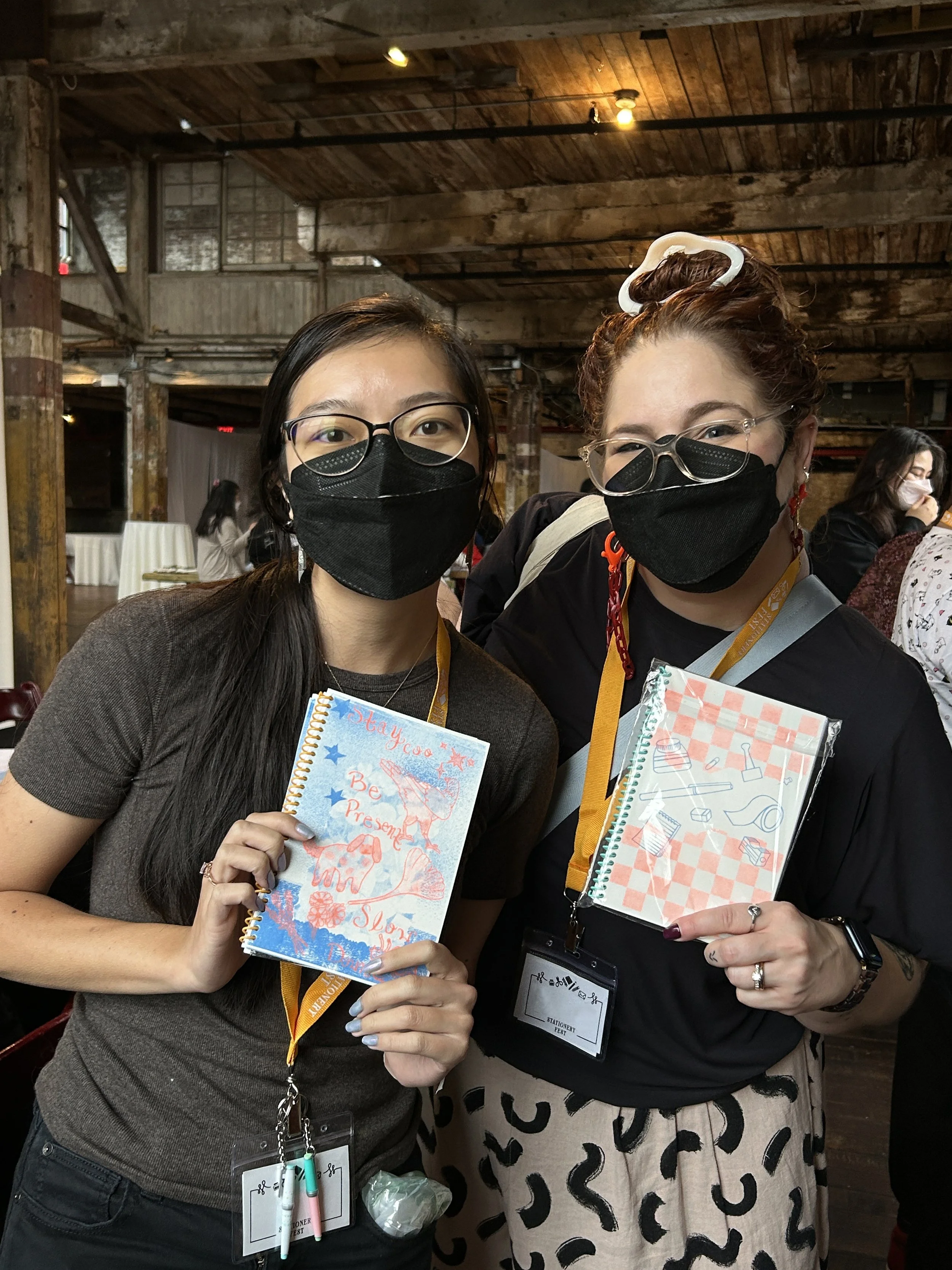 Custom risograph notebook covers