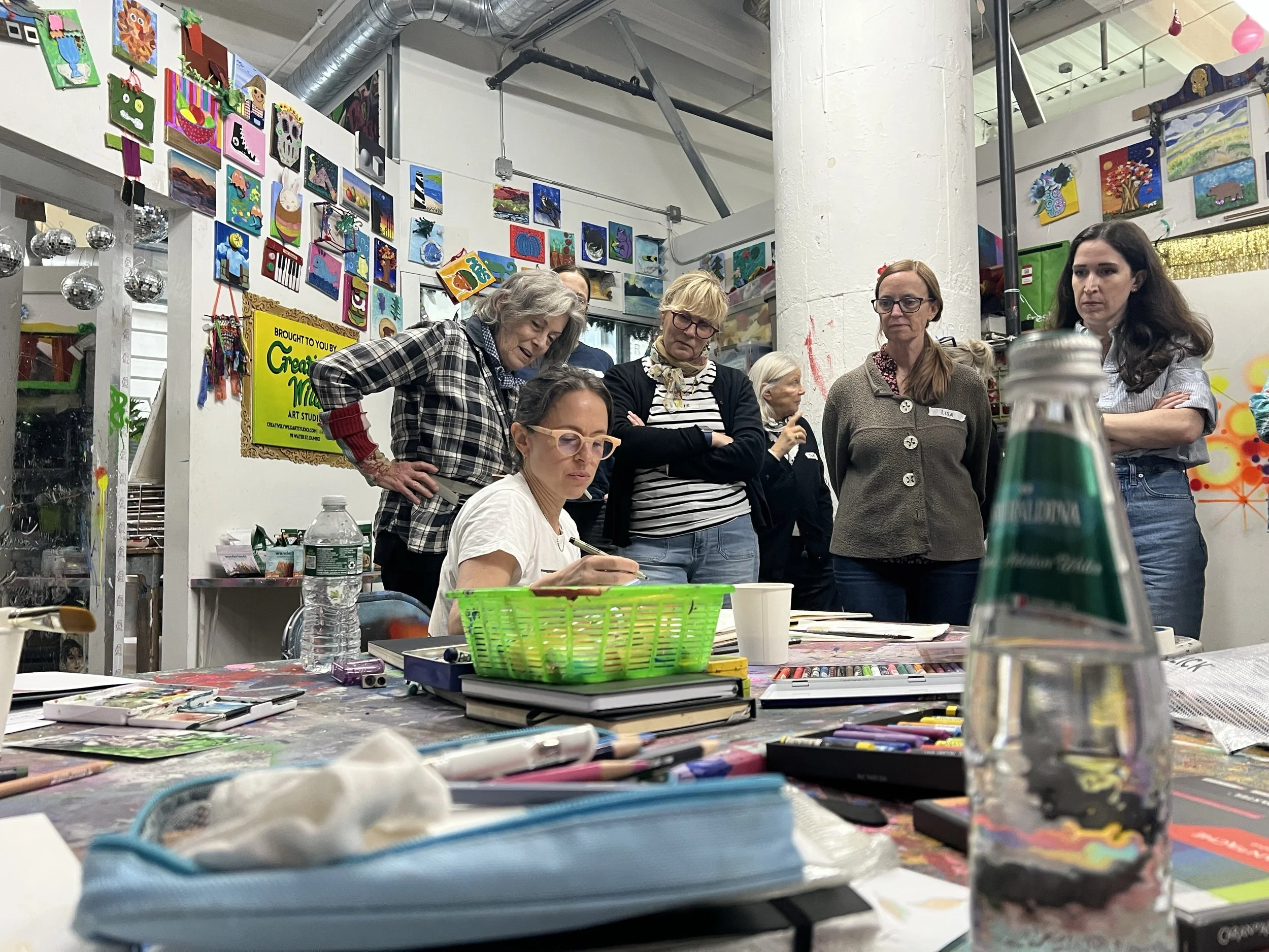 Detail of visual journaling techniques