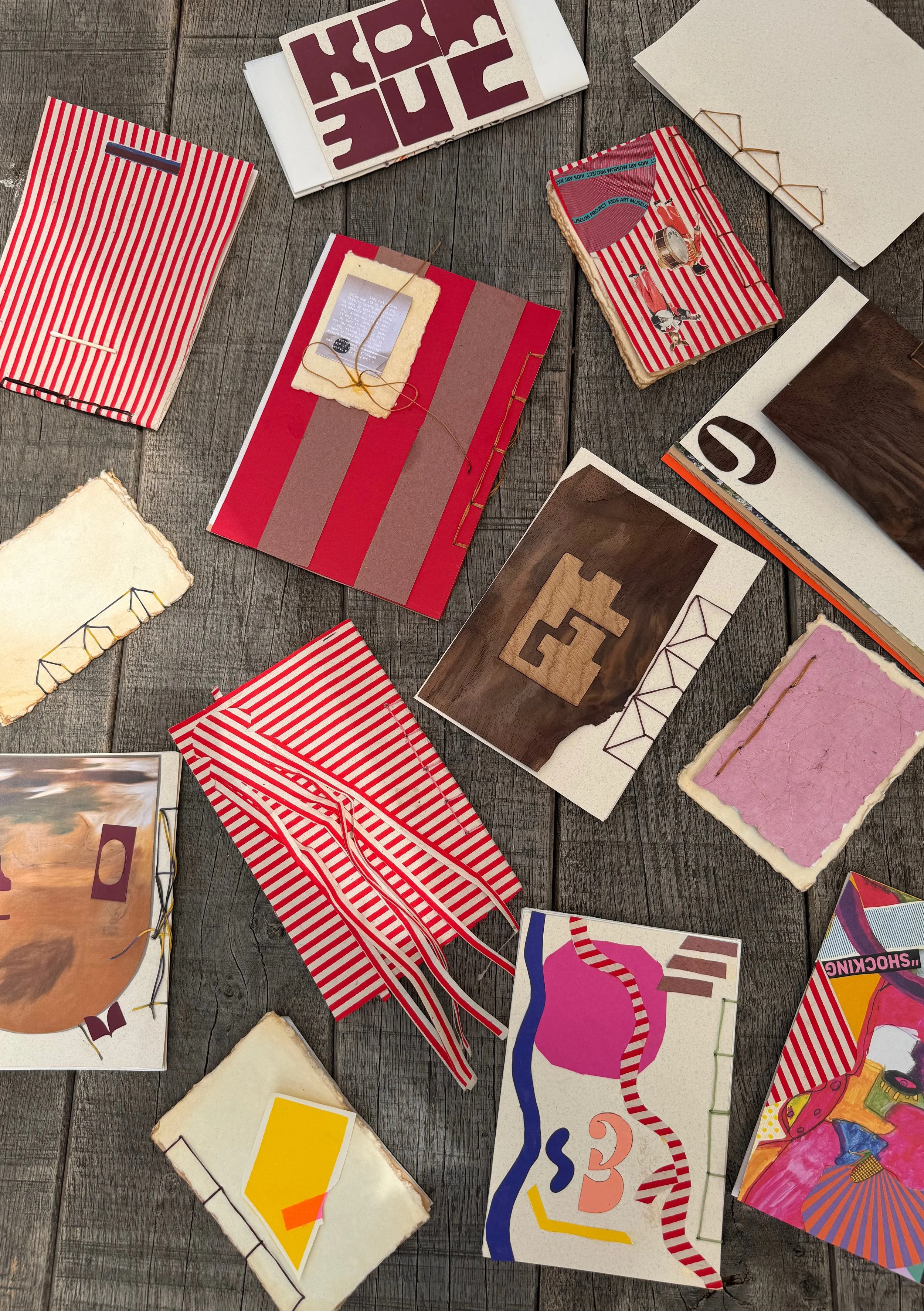 Handmade journal with collage cover