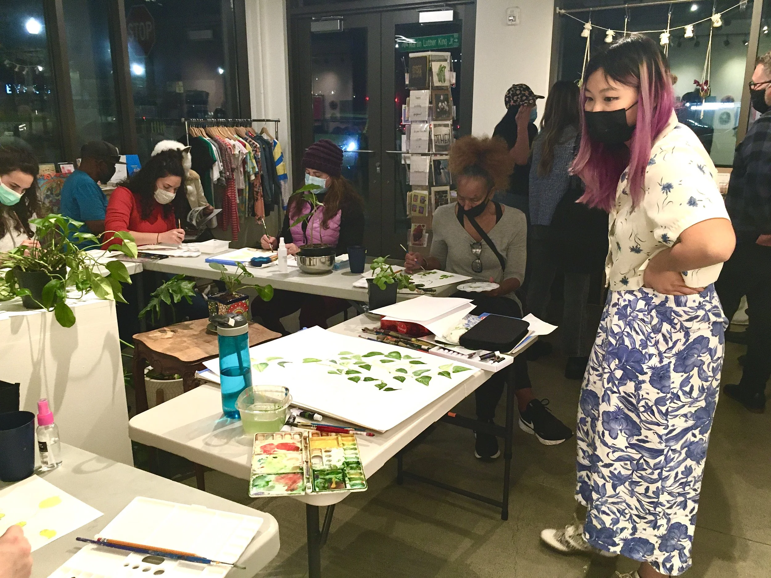 Watercolor journaling example