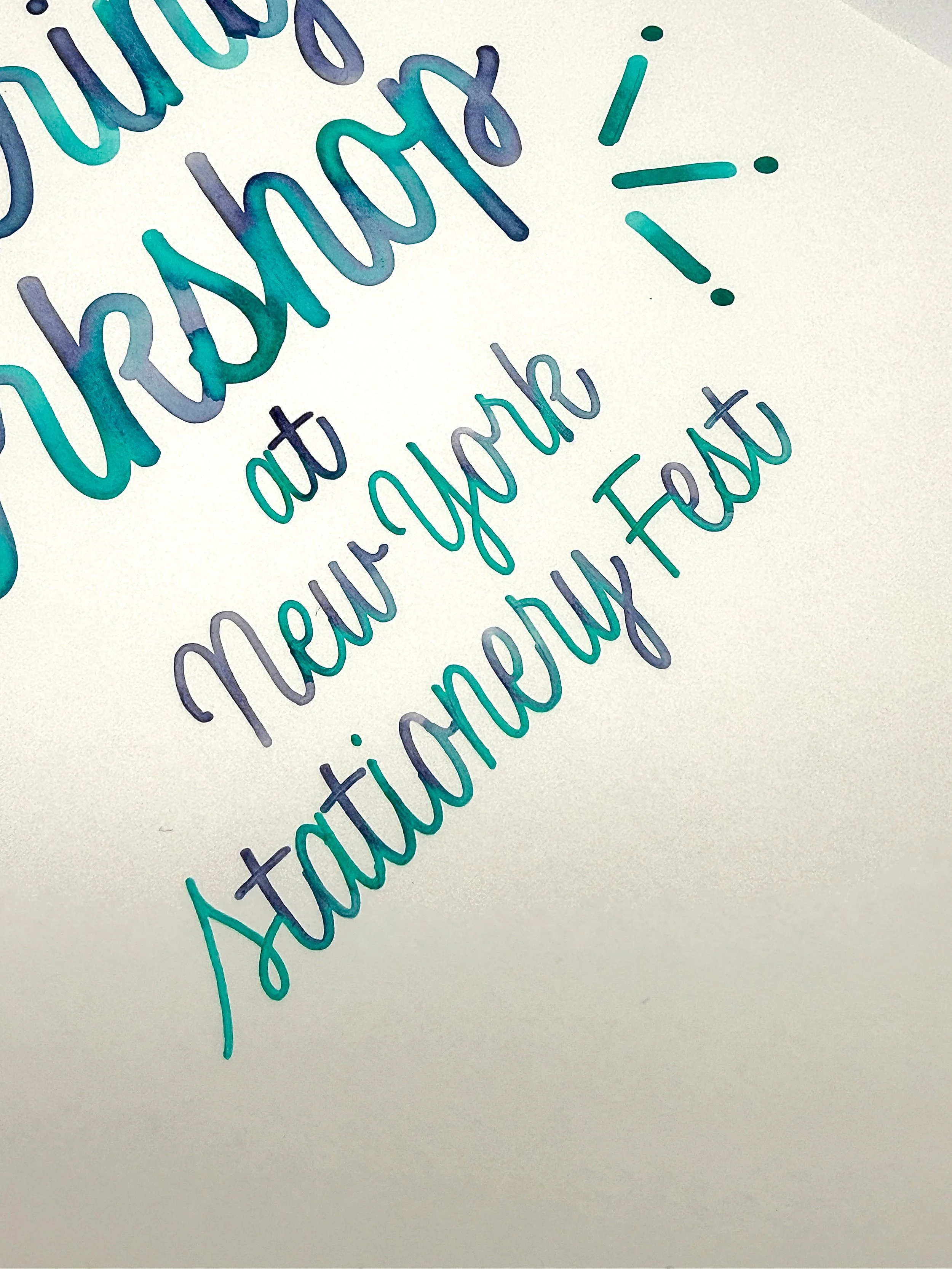 Finished lettering pieces