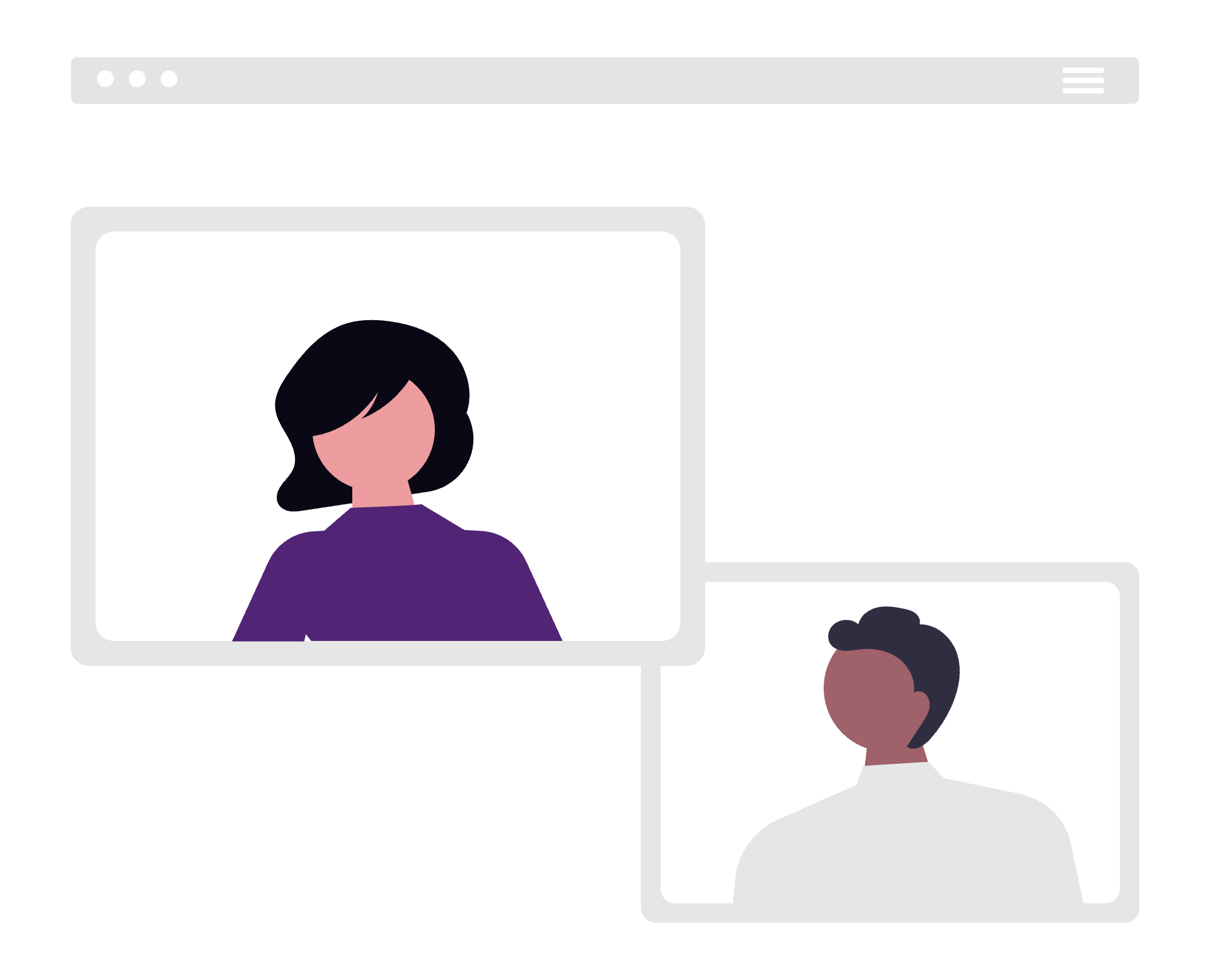 Illustration rendez-vous visio