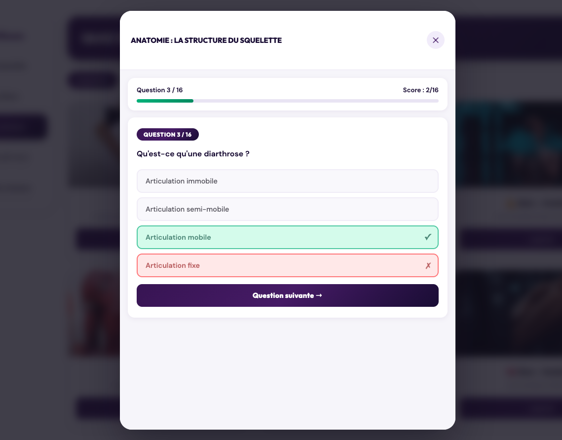 Ajout de quiz constant