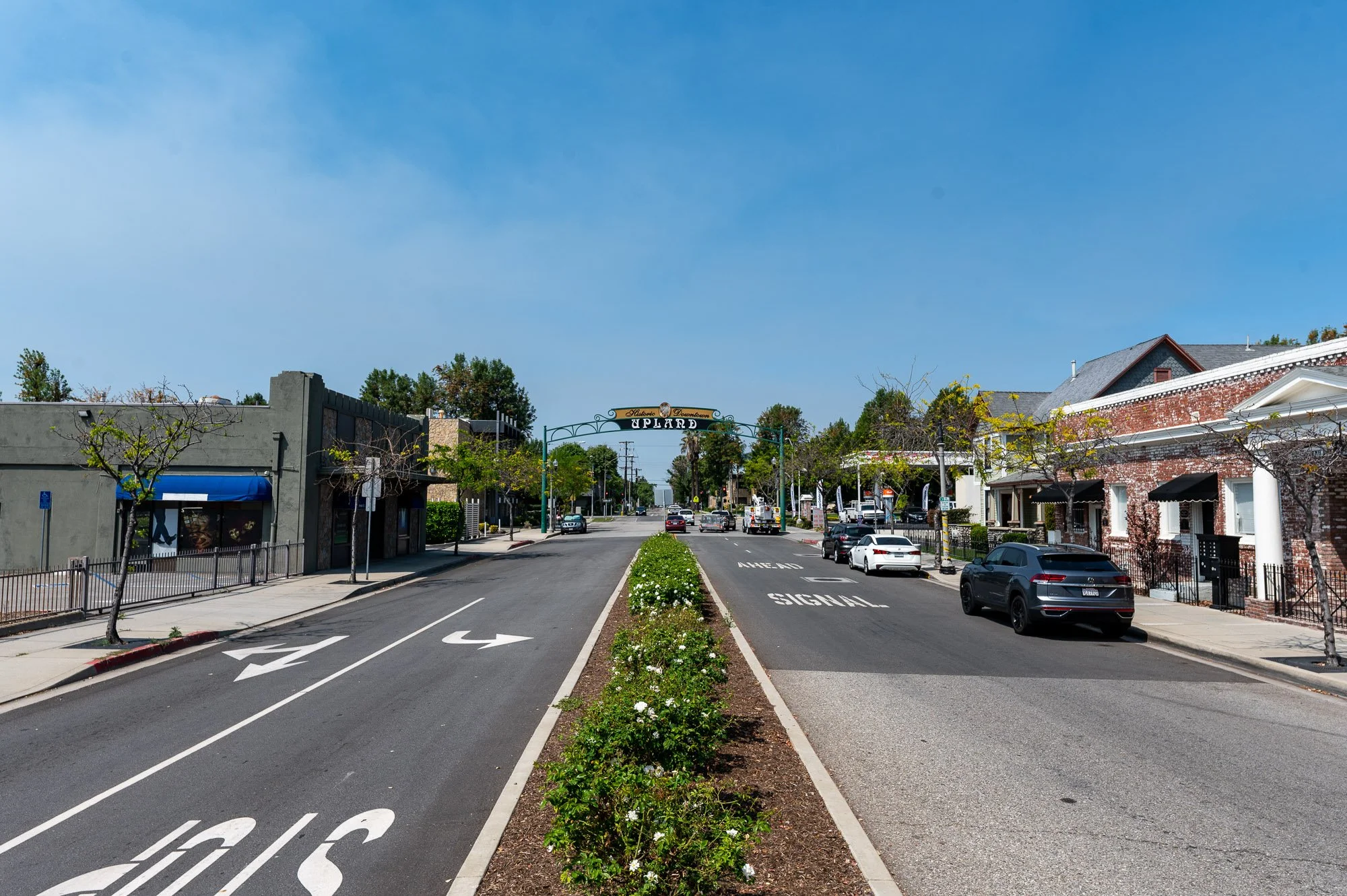 Historic Downtown Upland marquee real estate photographer Upland CA