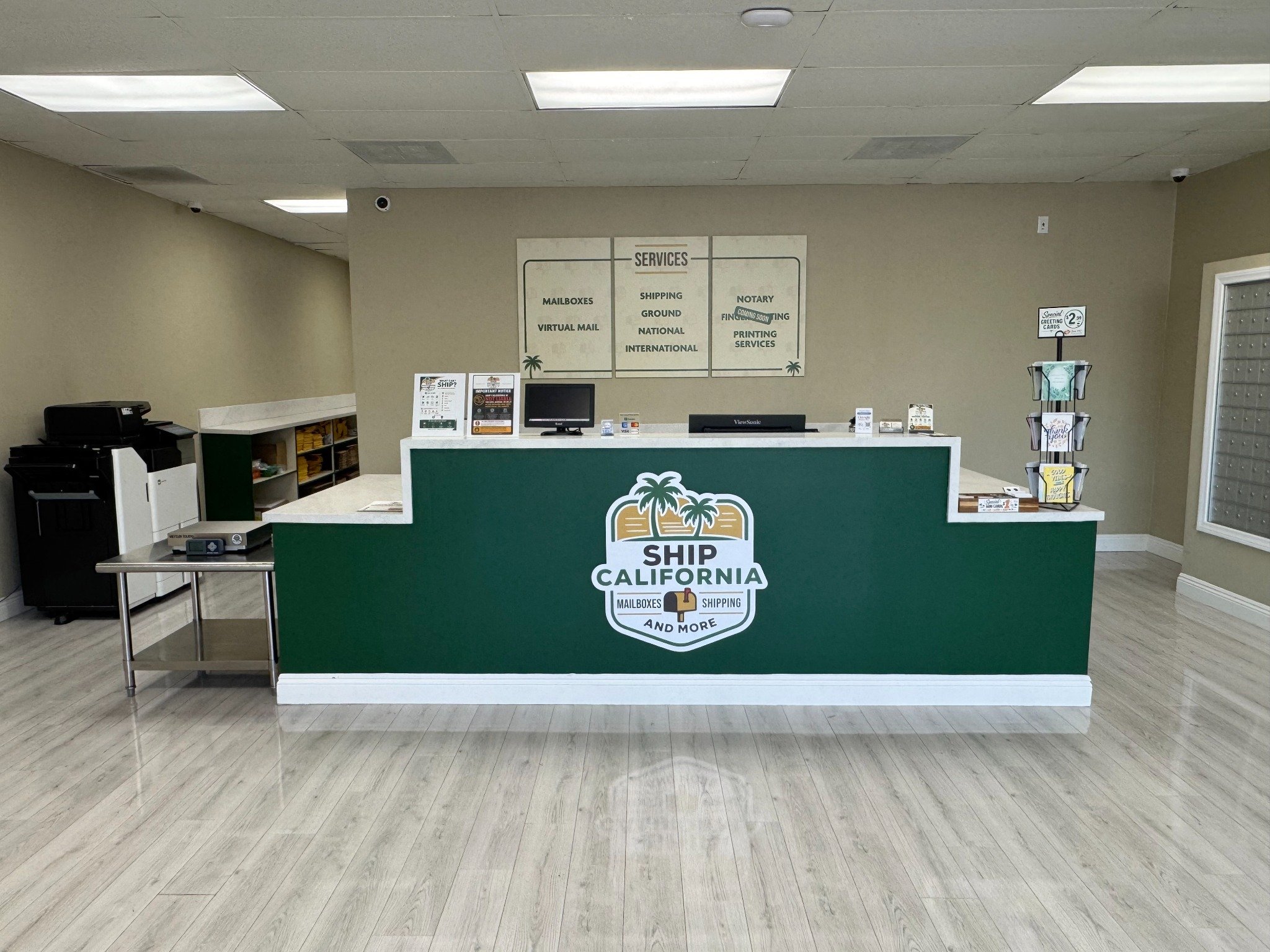 Ship California front counter in La Palma