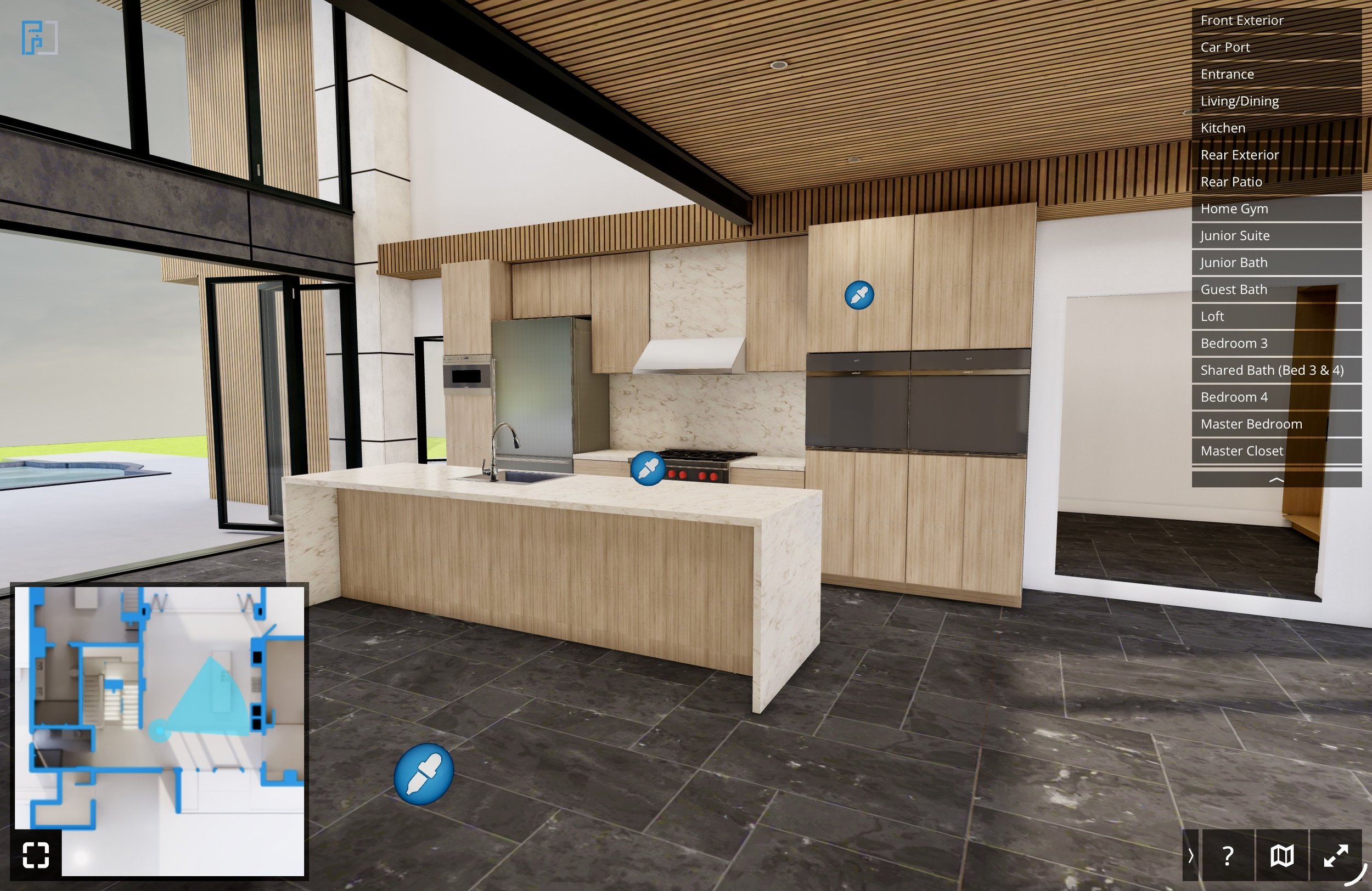 Interactive material option example one