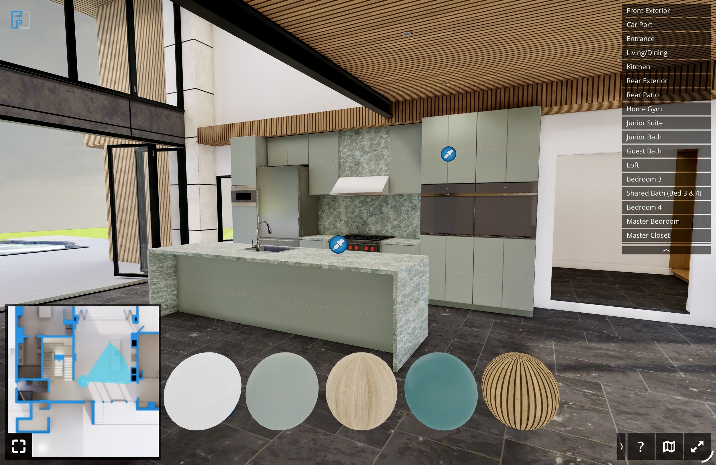 Interactive material option example three