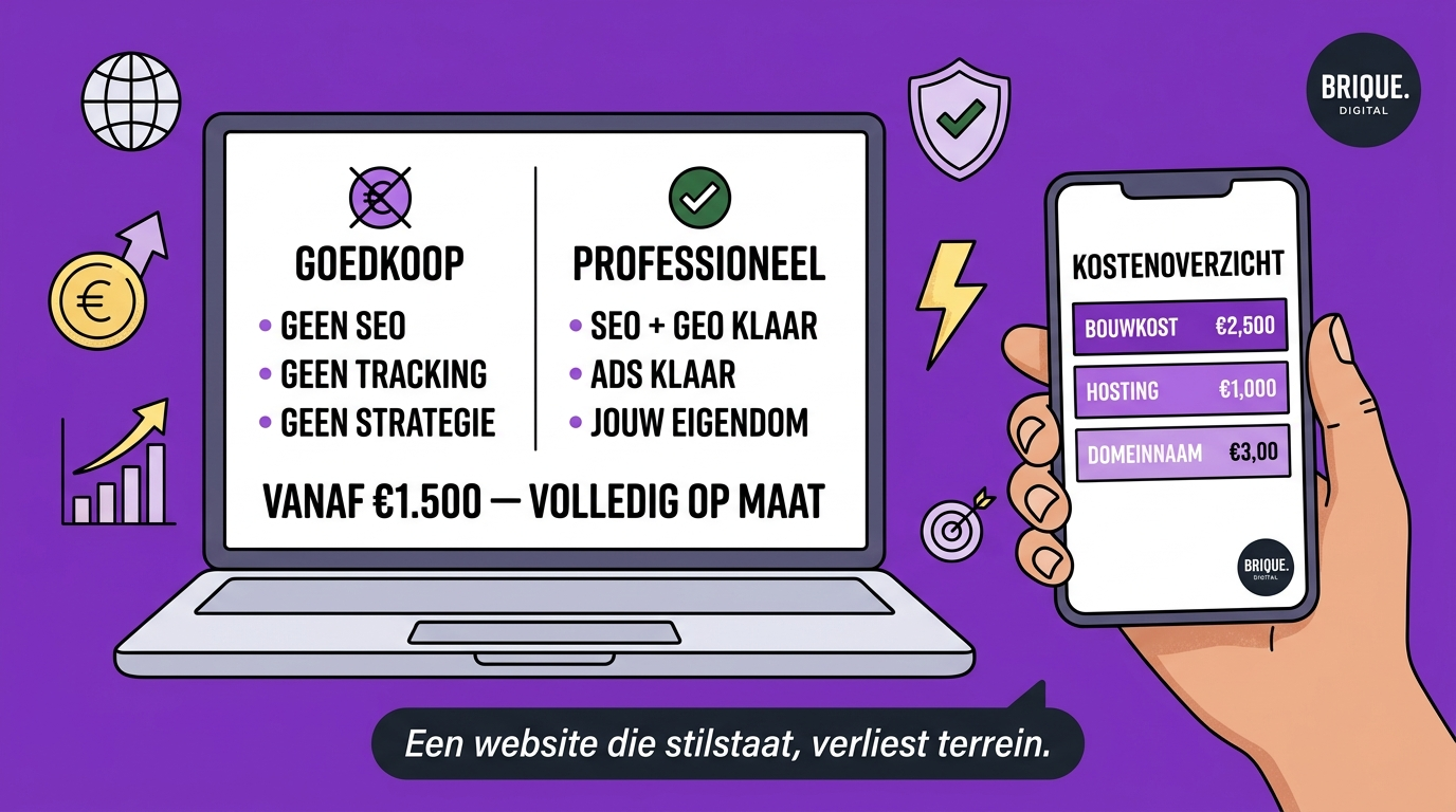 Wat kost een website laten maken in 2026
