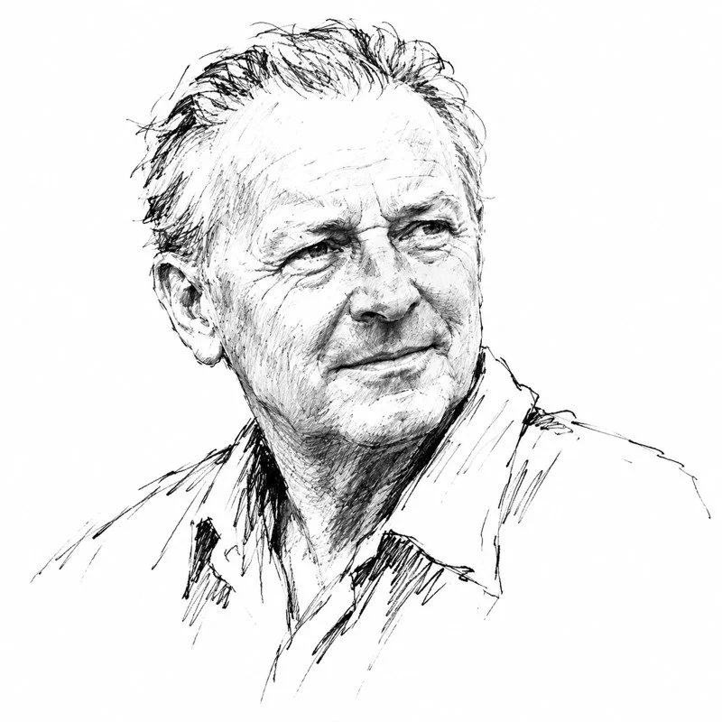 Illustrated portrait of Robert Dallet