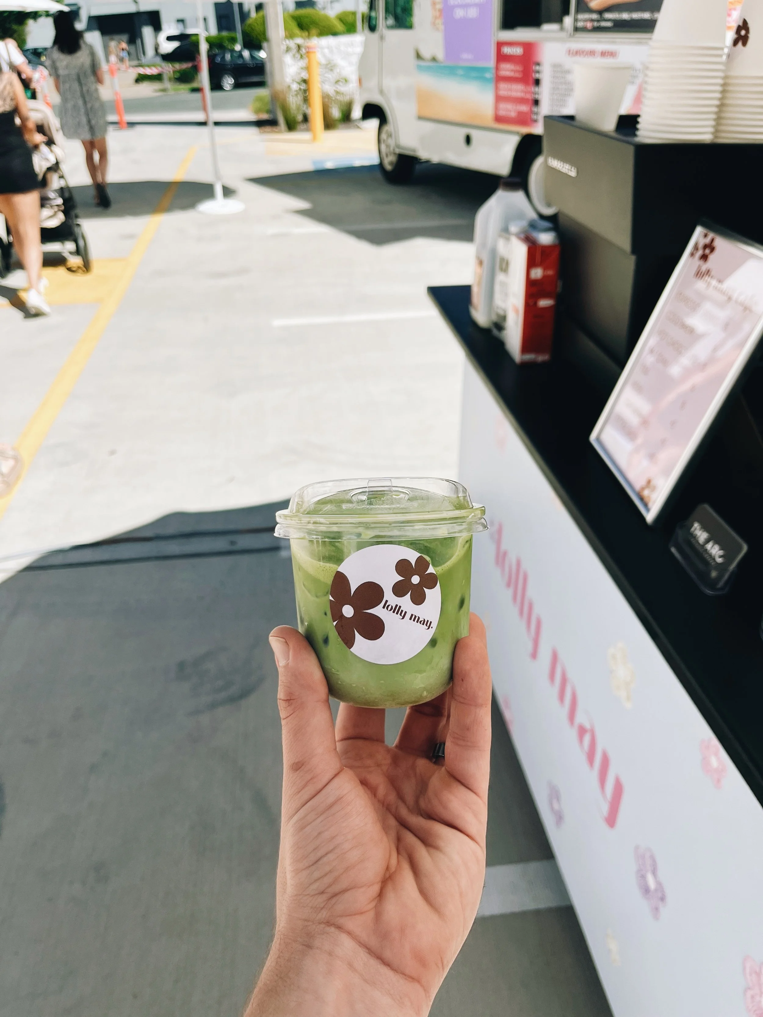 Branded coffee cart activation
