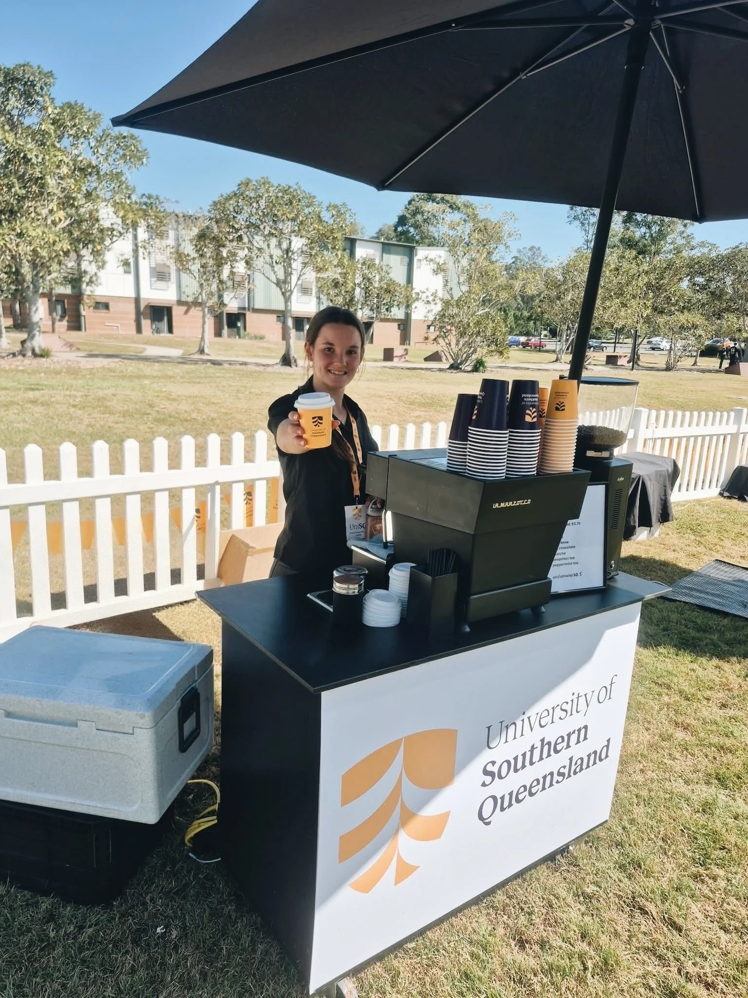 Custom mobile coffee cart
