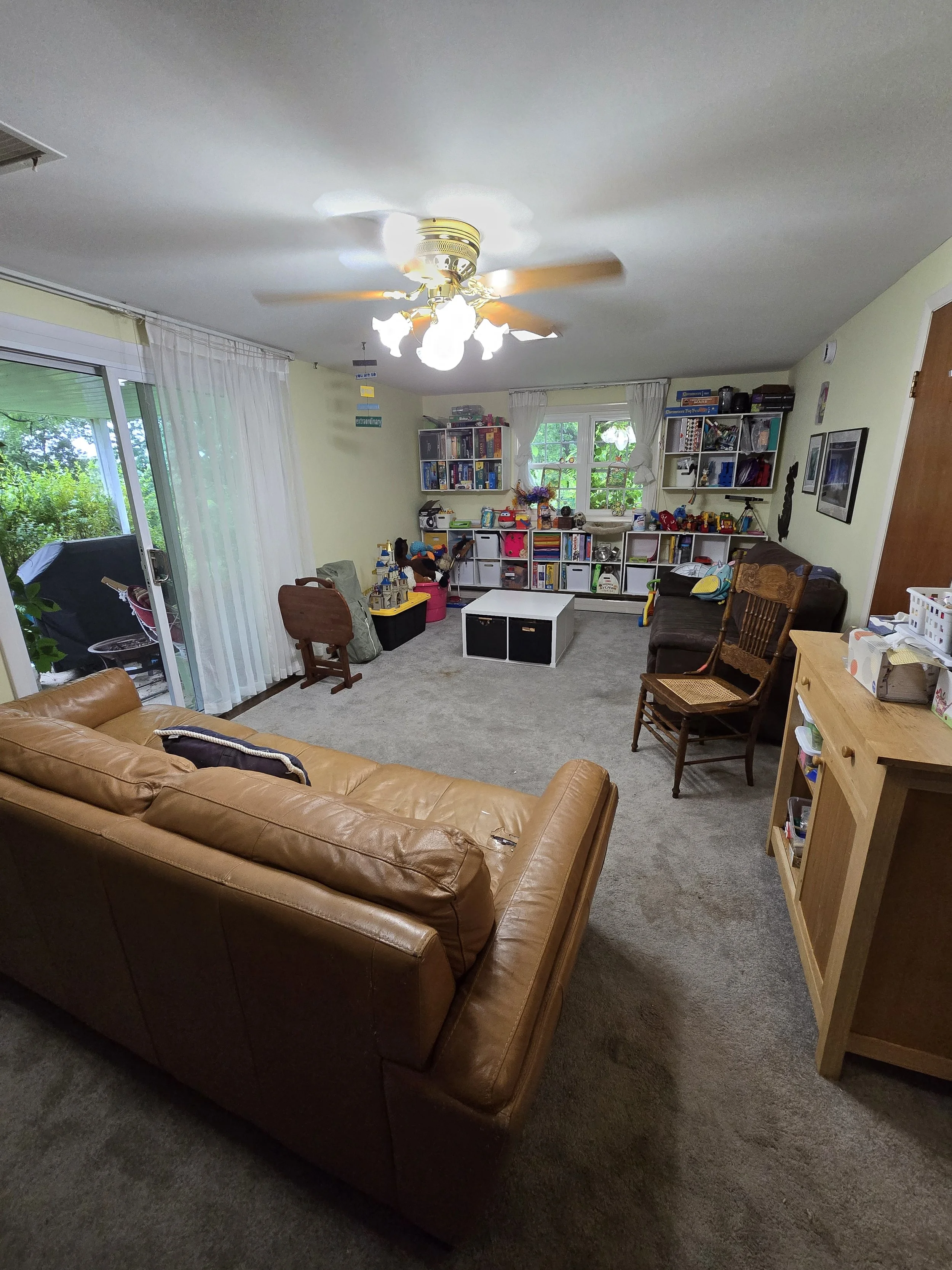 After: organized playroom in Essex MD