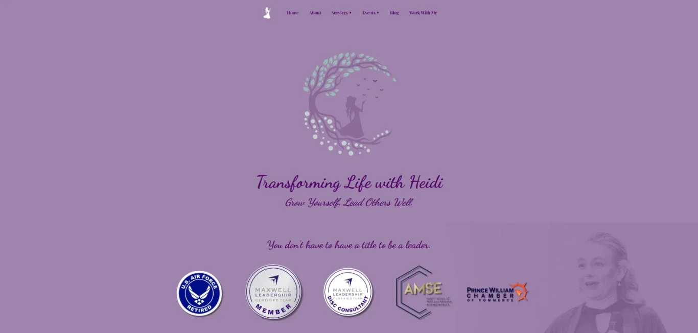 Website hero after Novum Creative rebuild