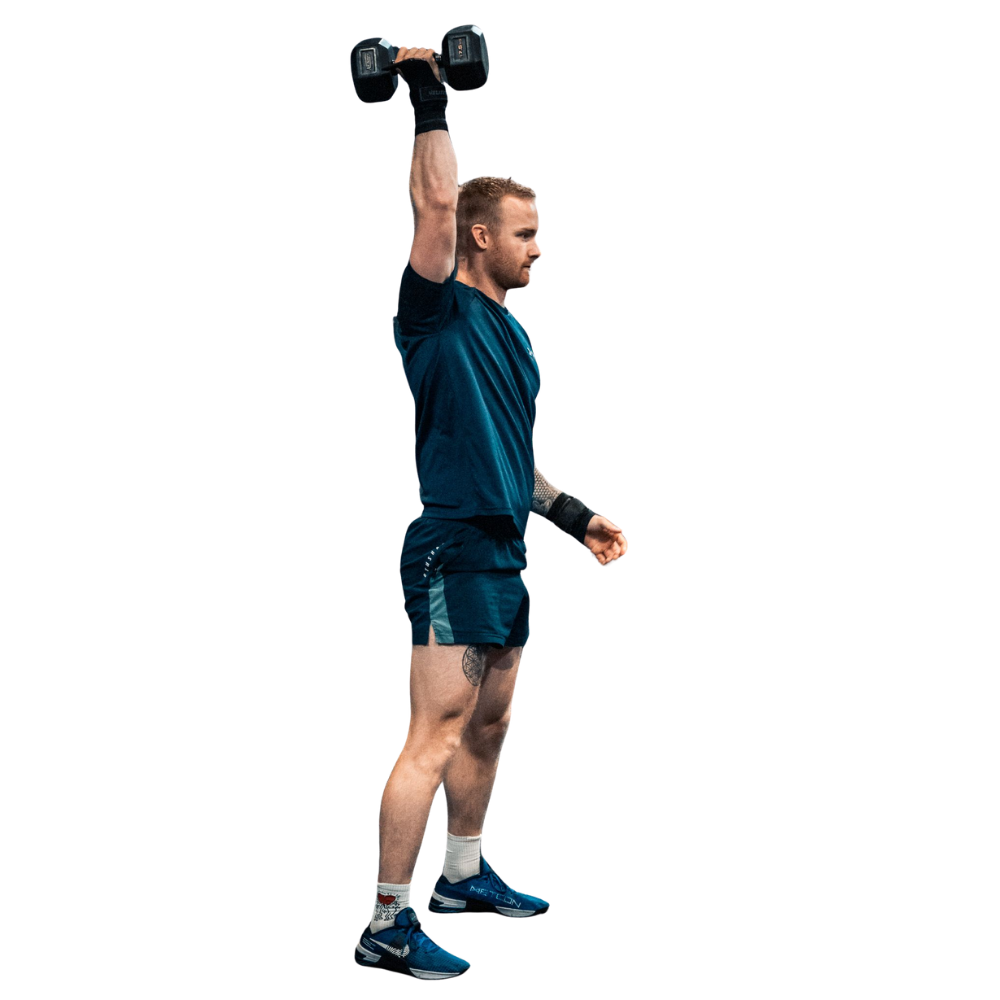Dumbbell snatch demonstration