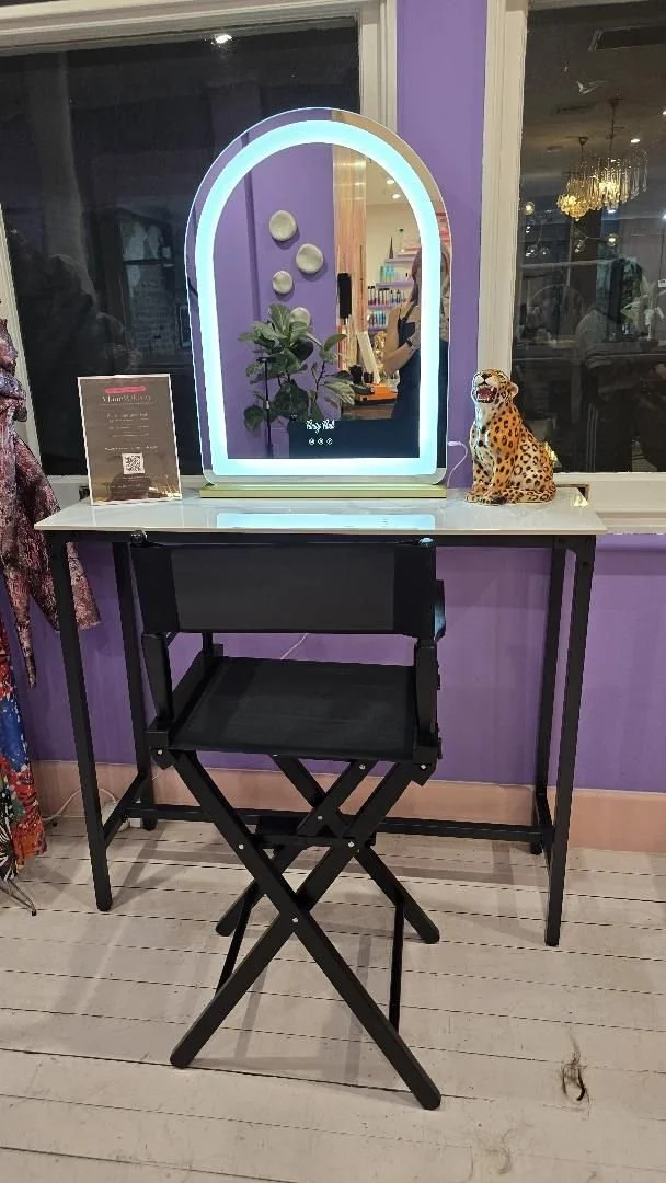 The makeup chair at Quarry Avenue salon, 375 George St Sydney