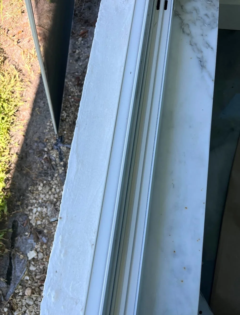 Window Track After Cleaning in Naples, FL