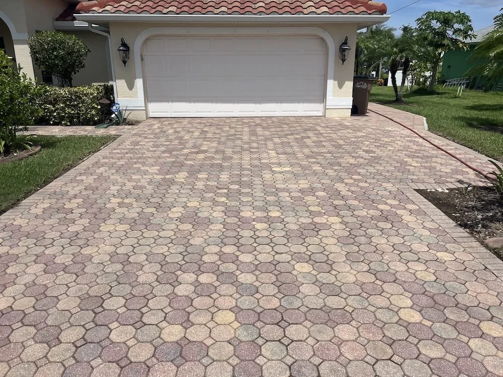Driveway After Pressure Washing in Naples, FL