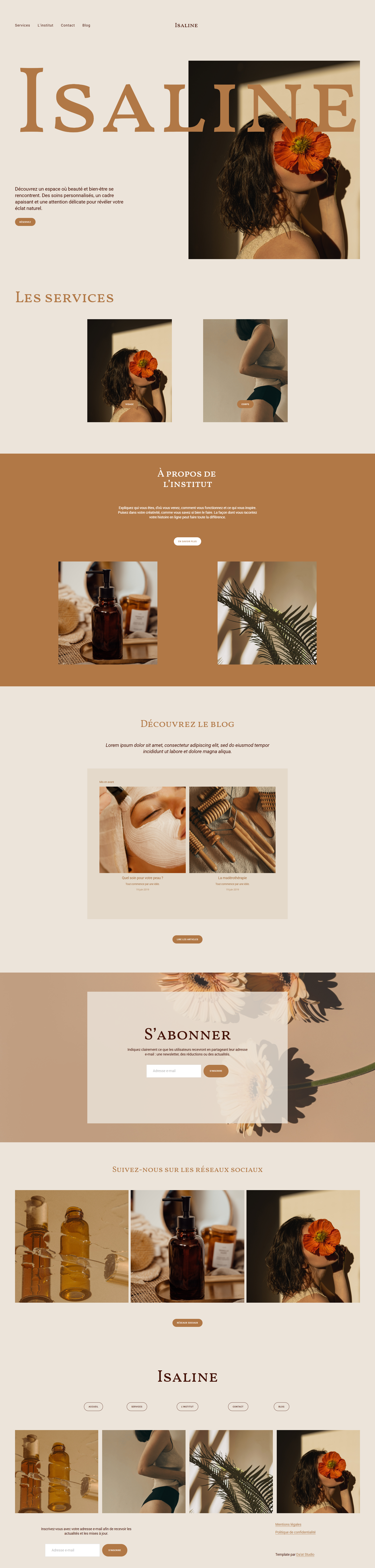 Template site internet yoga