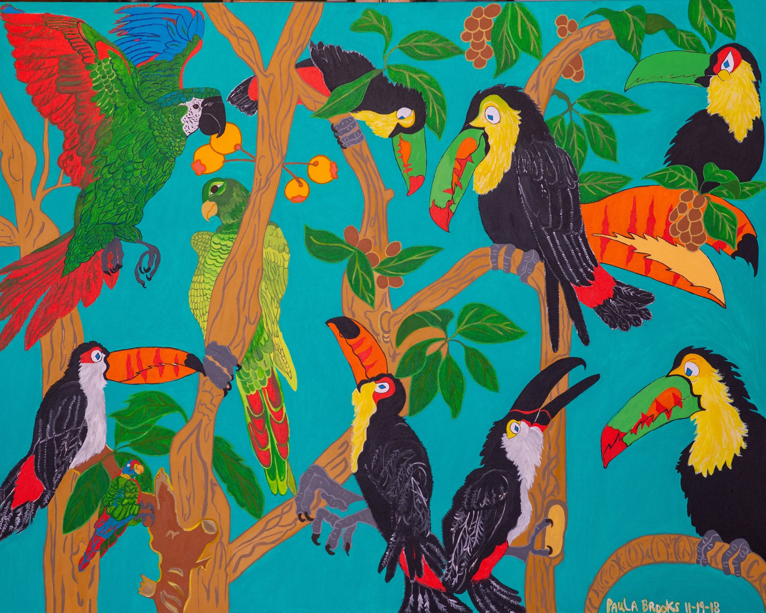 Toucans by Paula Brooks
