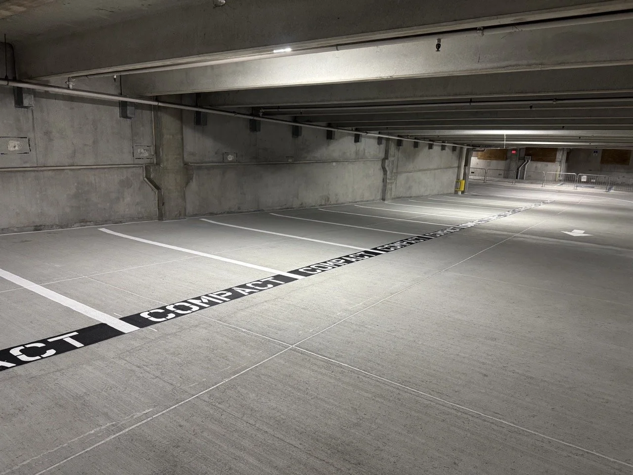 Commercial parking lot painting