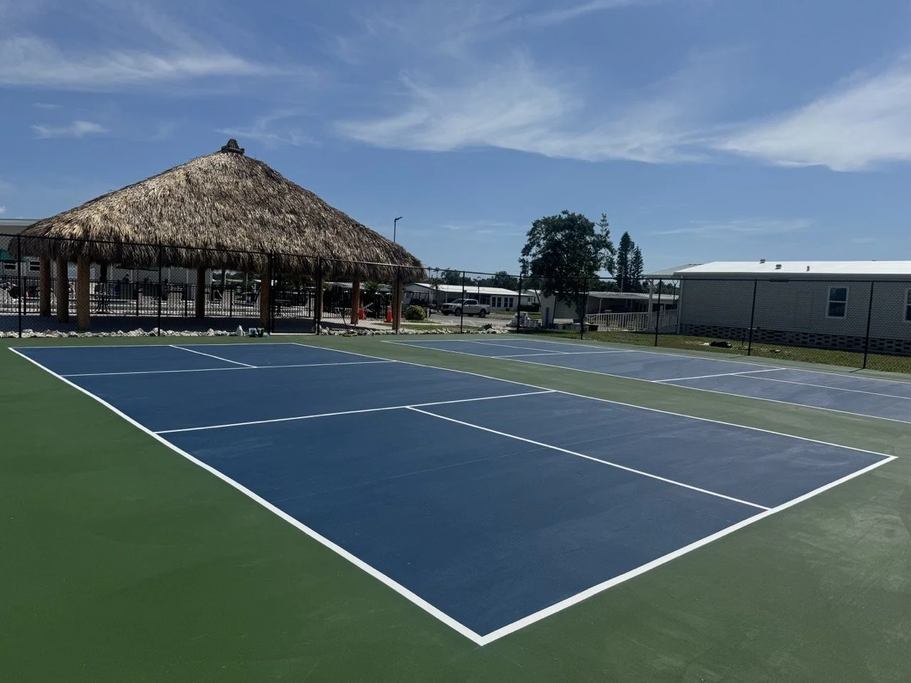 professionally painted sports court