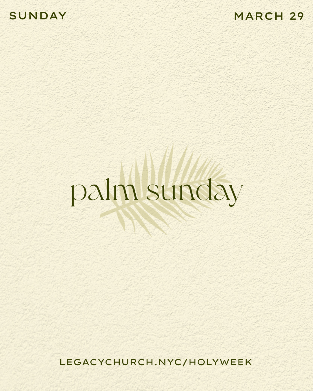 Palm Sunday