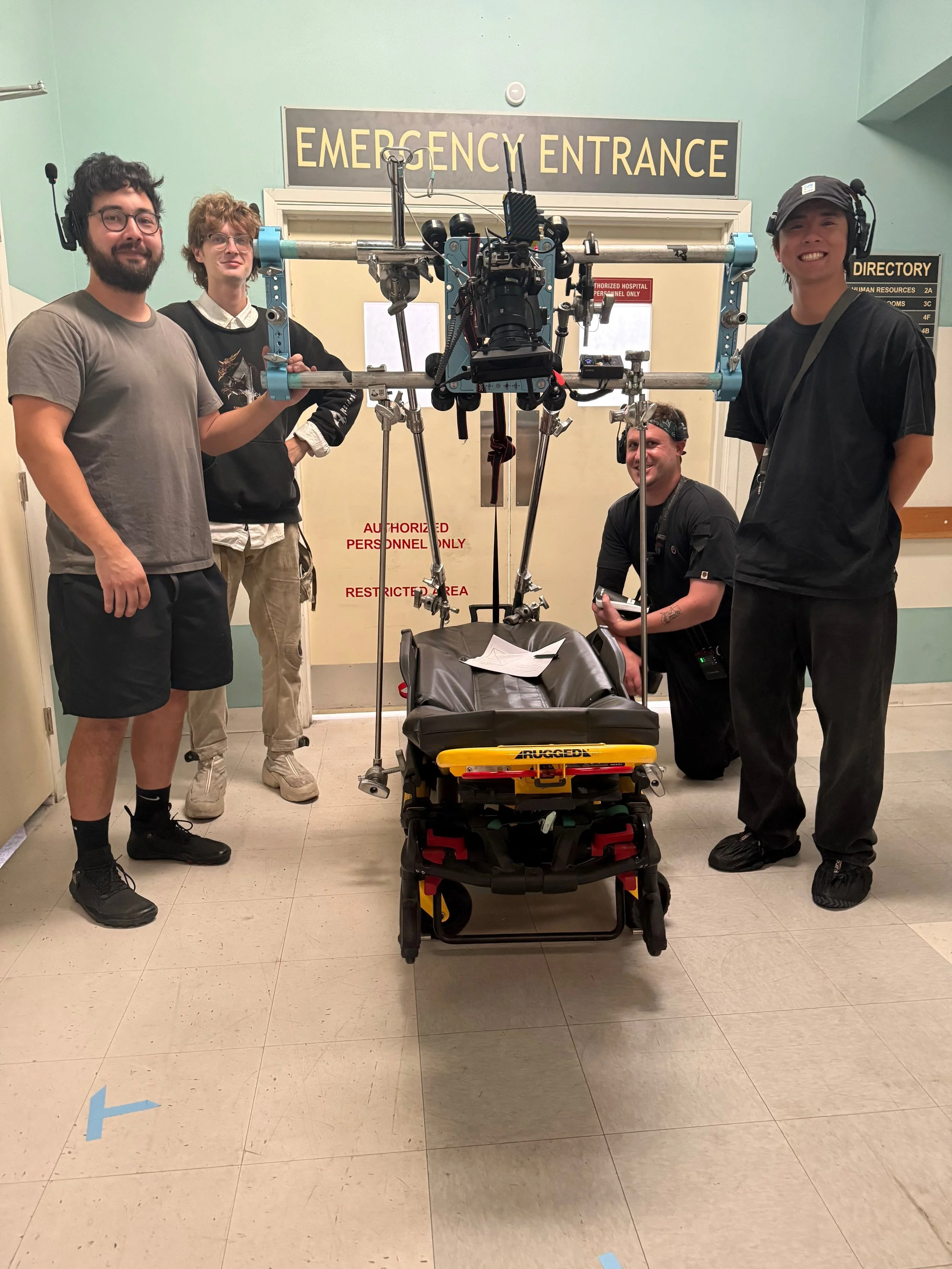 Camera team in action