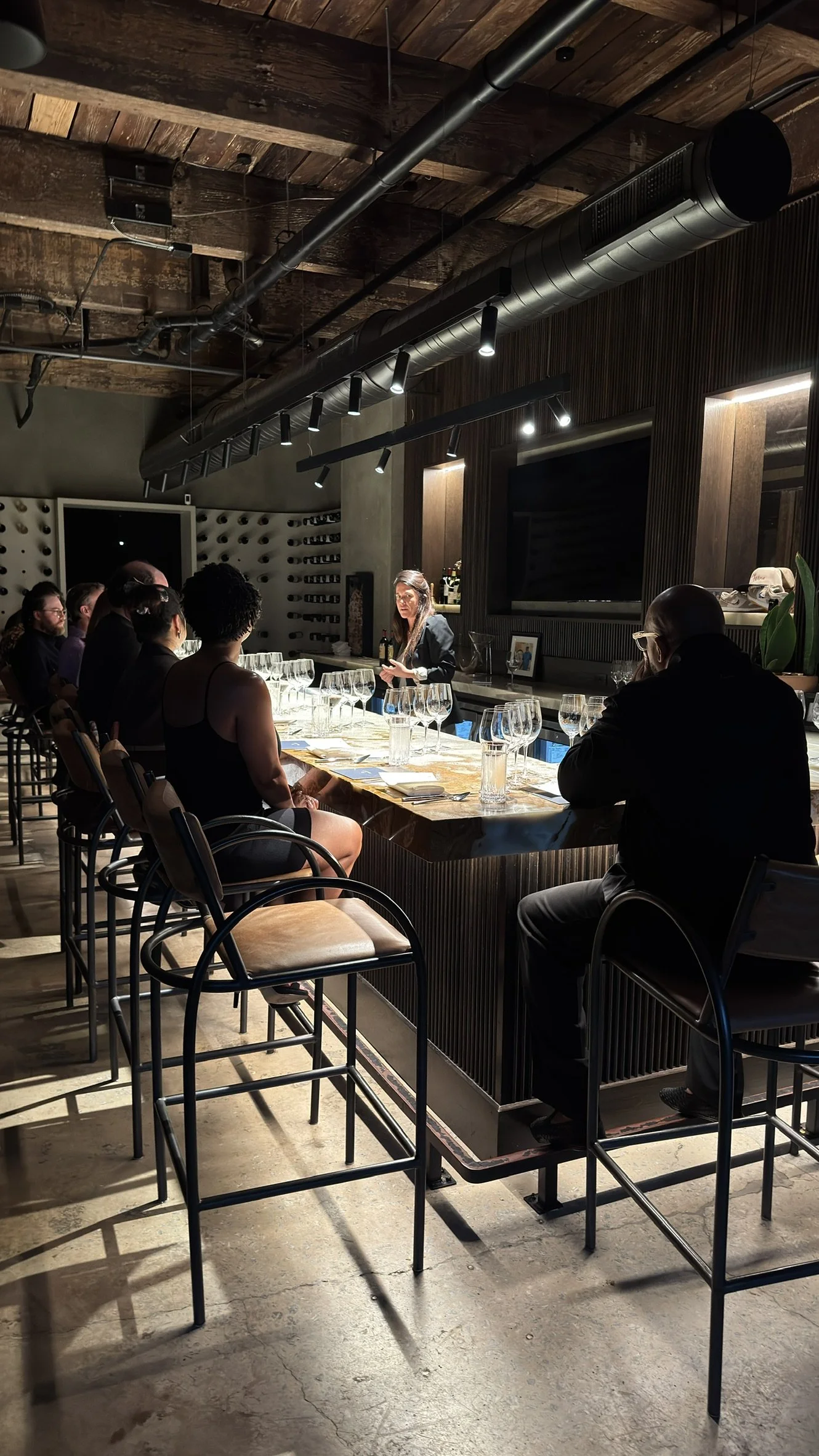 Cellar Dinner Bar Setup