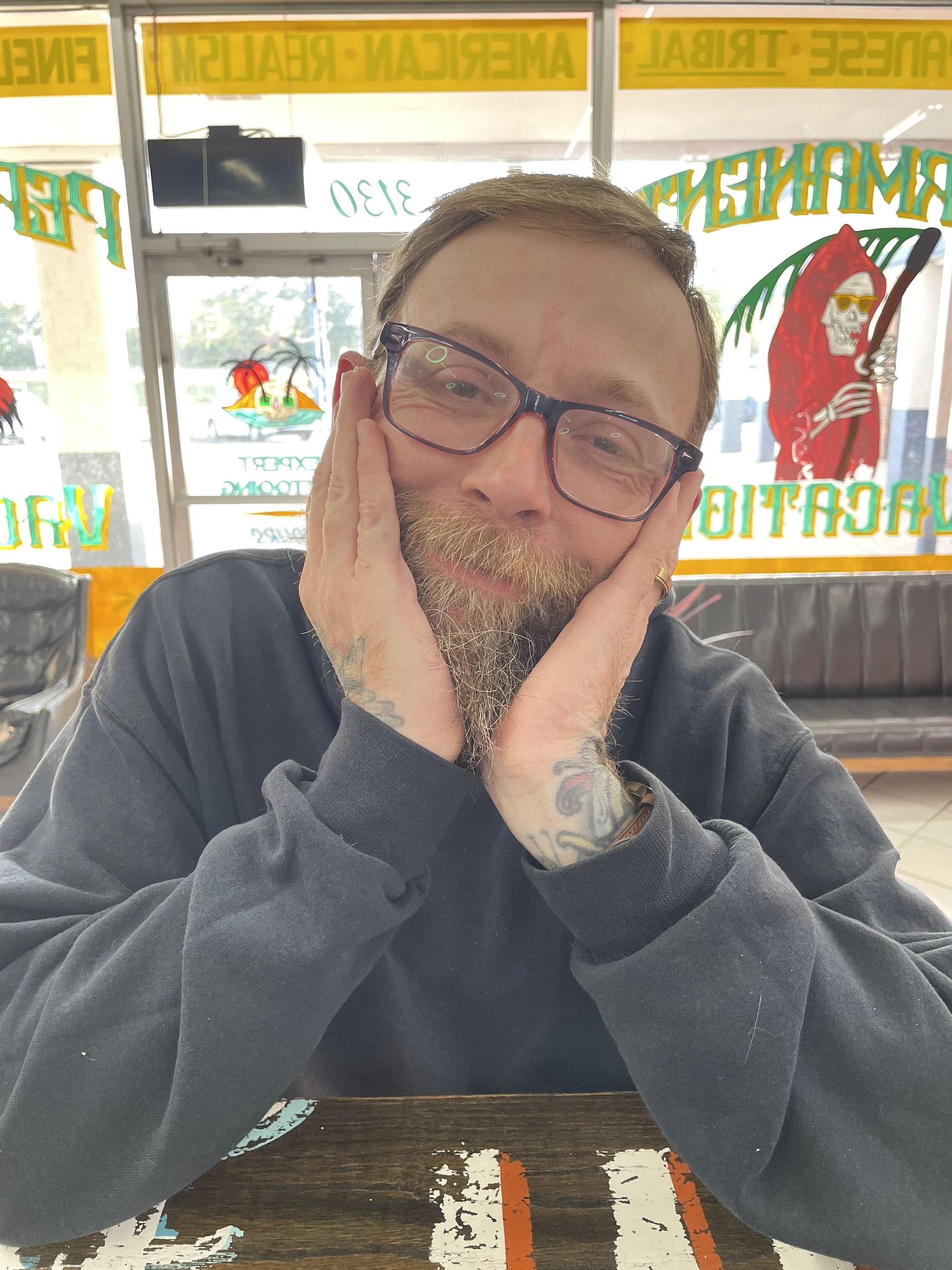 Portrait of tattoo artist Matt Kammerer