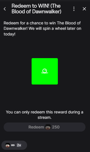Channel Rewards Step 2 - Redeem to Win