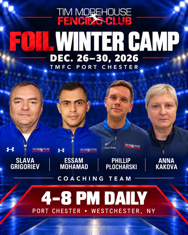Foil Winter Camp in Port Chester with Slava Grigoriev, Essam Mohamad, Phillip Plocharski and Anna Kakova.