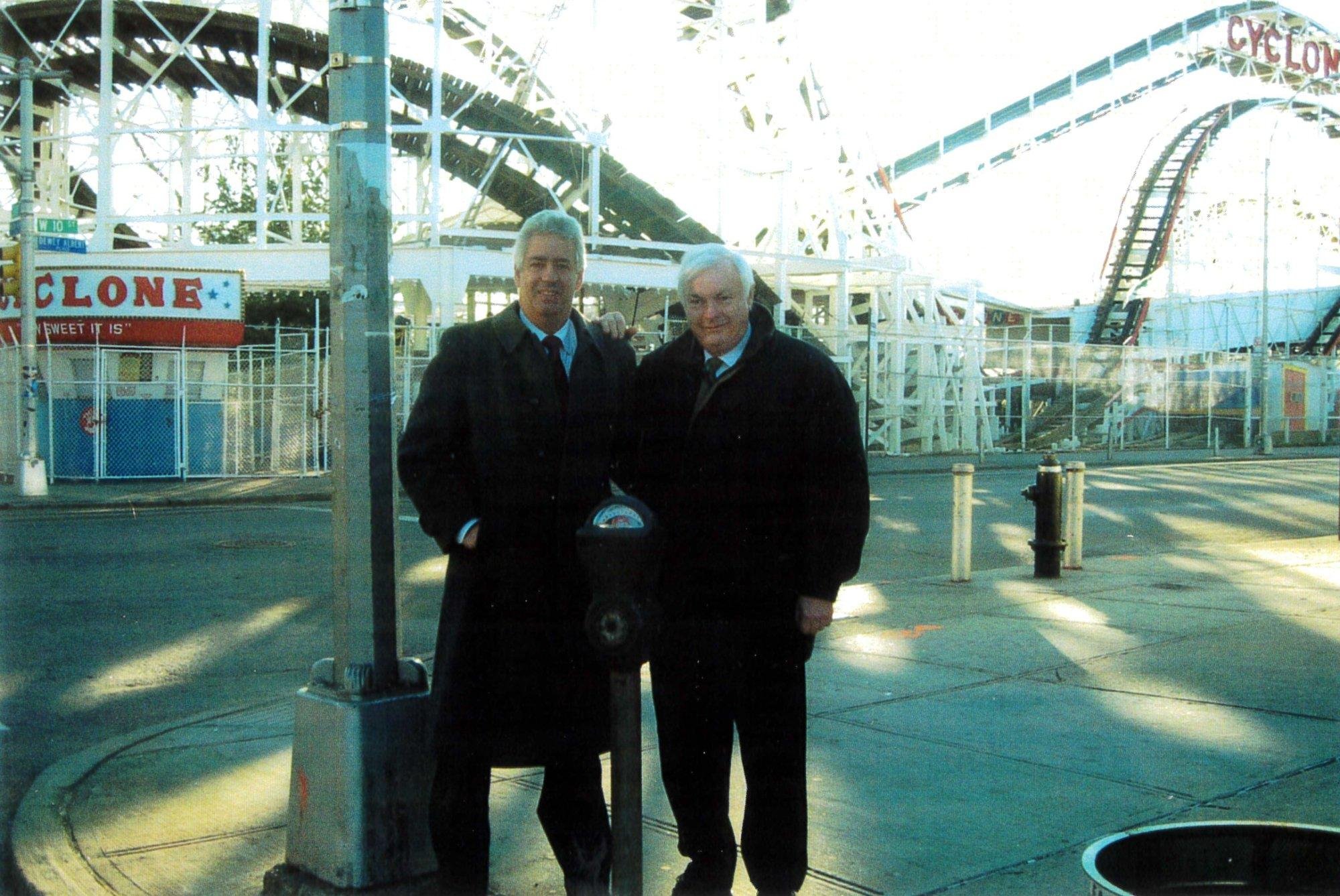 George with Bill Phillips at Coney Island