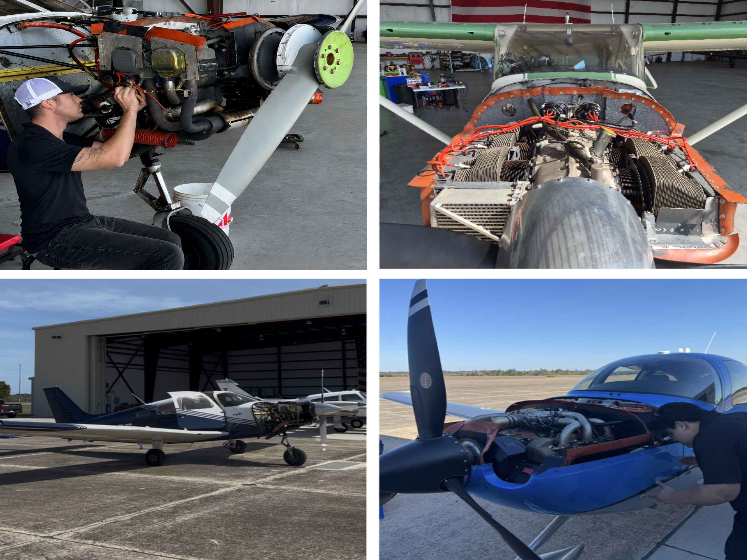 Oyster Aviation aircraft maintenance in progress