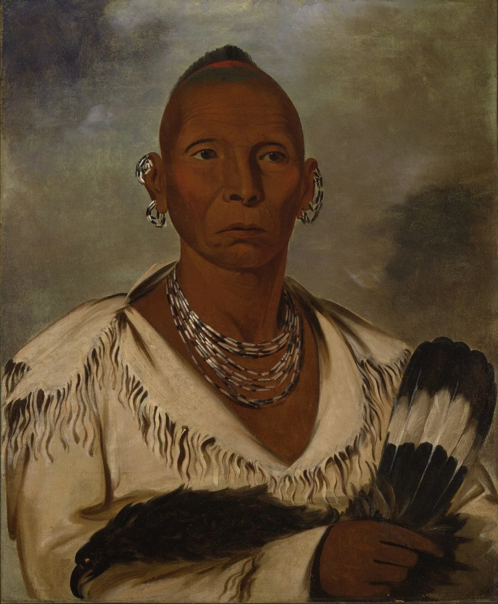 Portrait of Black Hawk by George Catlin, 1832
