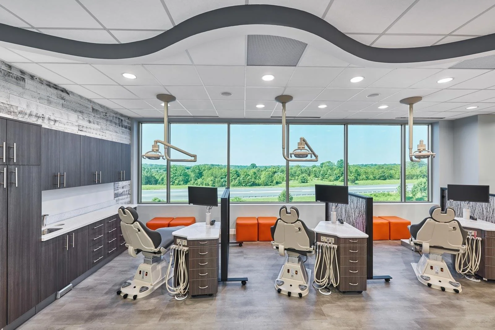 Modern orthodontic office equipped by Boyd Industries